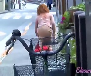 Three hot Asian ladies were exposed to skirt sharking